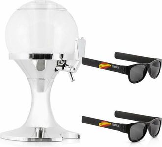 InnovaGoods Pack Distribuidor De Bebidas - Innovagoods - Bola - 3,5 L - Dep&oacute;sito Refrigerante Extra&iacute;ble - 2 Gafas De Sol Polarizadas