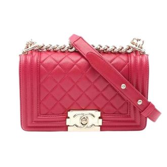 Chanel Pre-owned Leather chanel-bags - Dames - Pre-owned - Roze - Maat: ONE Size Leer