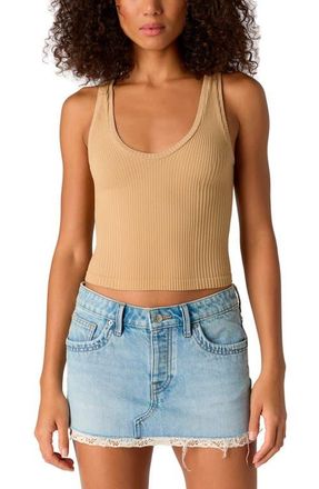 Free People Clean Slate Crop Tank in Oat Latte at Nordstrom, Size X-Small