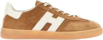 Hogan Cool Allacciato H - Heren - Sneakers - Beige - 40 1/2 EU - Leer - Schoenen