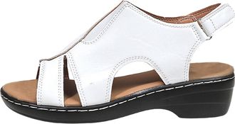 Generic Sandals For Women Wedges Sandals For Women Open Toe Orthotic Sandal Wide Fit Walking Shoes Hollow Buckle Sandal Non-Slip Lightweight Beach Shoes Summe