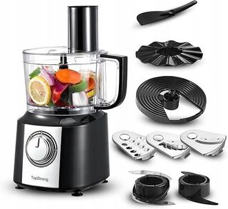 OEM Picadora Topstrong Fp201a De 800 W, Color Negro, Con Control De Velocidad Variable