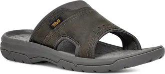 Teva Mens Langdon Slide Sandal, Color Dark Grey, Size: 12 UK
