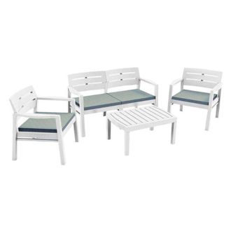 Progarden Set De Sala Exterior - Sala De Estar Al Aire Libre Blanco