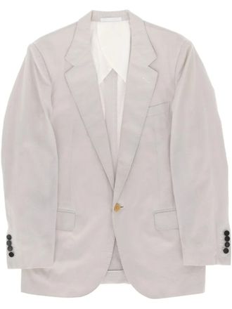 Lanvin 2000s cotton blazer - men - Cotton/Cotton/Cupro - 48 - Grey