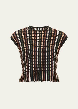 Ulla Johnson Natia Short-Sleeve Knit Top