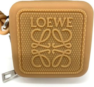 Loewe Brown Rubber Coin Purse/Coin Case (Pre-Owned)