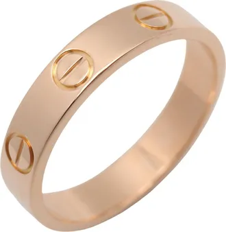 Cartier Gold Pink Gold (18K) Band Ring (Pre-Owned)