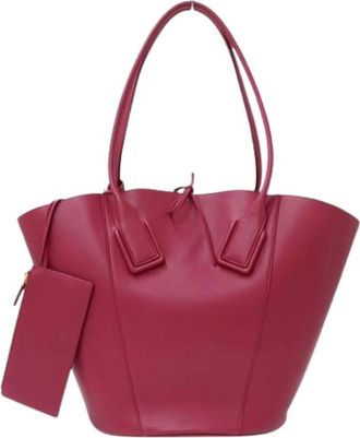 Bottega Veneta Pre-owned Vintage Tote Bag - Dames - Vintage Shopper - Roze - ONE Size - Leer - Vintage