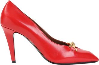 Versace Red Leather Clelia Pumps