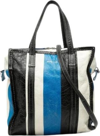 Balenciaga Pre-owned Tote Bags, female, Multicolor, Size: ONE SIZE Pre-owned Bazar Shopper S Leather 2way Bag