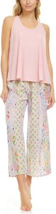 Flora Nikrooz Nadia Crepe Pajamas in Ivory at Nordstrom, Size Small
