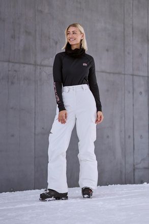 Mountain Warehouse Glaze Womens Snow Pants Casual Straight Leg Adjustable Waist Winter Trouser White