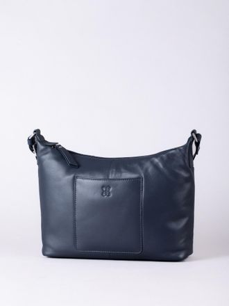 Lakeland Leather Womens Talkin Shoulder Bag in Navy material_real_leather - One Size