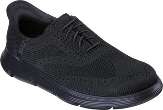 Skechers Mens Garza Palma Sneaker, Black Knit, 13 UK