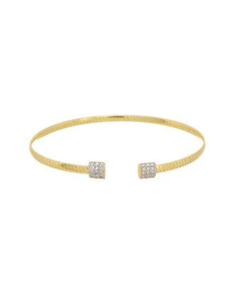 Meshmerise 18K Plated 0.15 Ct. Tw. Diamond Bangle Bracelet