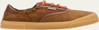 Moncler Vera Leisure Suede Low-Top Sneakers