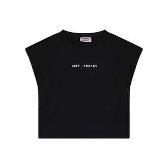 Freddy T-shirt manica corta cropped con stampe MST FREDDY