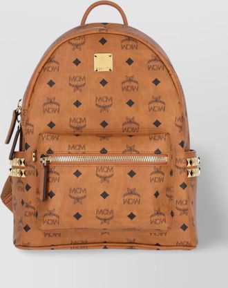 MCM printed canvas small backpack