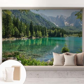 Tulup Carta Da Parati - Fotomurale In Vlies - Per Decorazione Pareti - Per La Cucina Camera Da Letto Per La Soggiorno Lago Verde 208x146 Cm