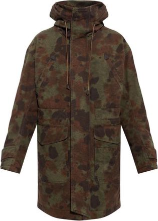 Dsquared2 Giacca Imbottita con Cappuccio - - Coats - Uomo - Verde - XL