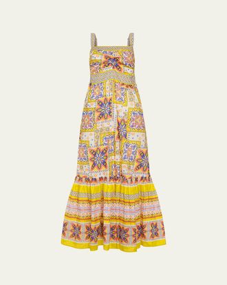 Ramy Brook Alora Printed Cotton Maxi Dress