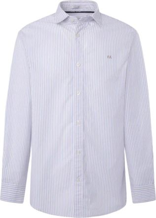 Pepe Jeans London Klassieke Katoenen Overhemd met Moderne Details - Heren - Casual Overhemden - Wit - M - Katoen - Overhemden