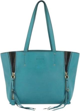 Chlo&eacute; Pre-owned Shoulder Bag - Dames - Vintage Schoudertas - Blauw - ONE Size - Leer - Vintage