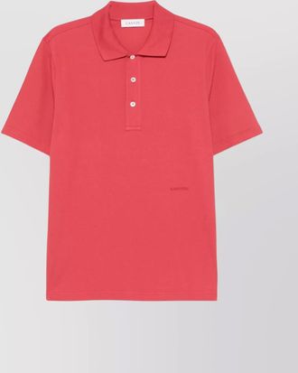 Lanvin cotton piqu&eacute; polo shirt