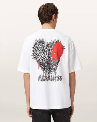 AllSaints Chaste Oversized Graphic T-Shirt