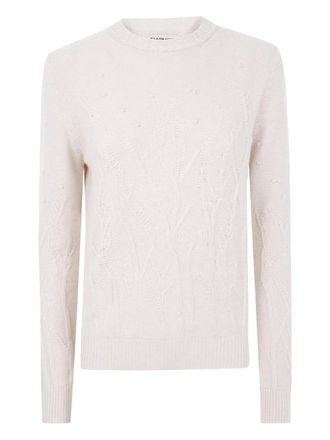 Twin-Set embellished-knit sweater - Neutrals