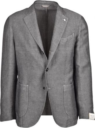 L.B.M. 1911 Giacca Stondata - Heren - Blazers - Grijs - 2XL - Katoen - Jassen