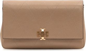 Tory Burch Chain Wallet - Dames - Schoudertassen - Beige - ONE Size - Leer - Tassen