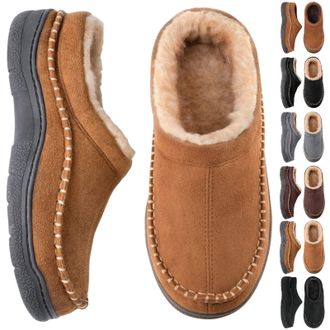 Generic Slippers Men Womens Slippers Thick Sole Warm Comfortable Home Footwear Cozy Winter for Women Faux Fur Lined Memory Foam Indoor House Shoes for Men Wom