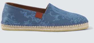 Etro Paisley gabardine espadrilles