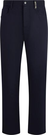 Moschino Rechte broek - Heren - Straight fit broeken - Blauw - M - Katoen - Broeken