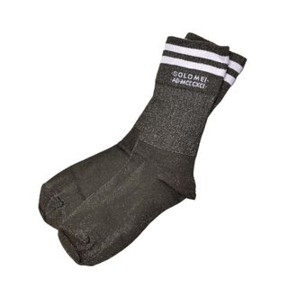 Brunello Cucinelli Womens Green White Two-Tone Ankle Socks, Size M
