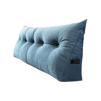 OEM Coussin De Dossier En Daim, Id&eacute;al Pour Lit Et Canap&eacute;, Coussin De Lecture Avec Housse Amovible 60x50x20 Cm