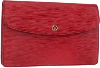 Louis Vuitton Pre-owned Clutches, female, Red, Size: ONE SIZE Pre-owned Leather Clutch