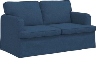 vidaXL Sof&aacute; Azul 144 X 80 X 85 Cm Tela Vidaxl