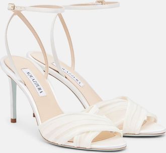 Aquazzura Voile 85 satin slingback sandals