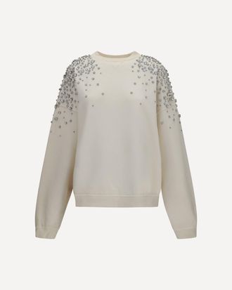 Golden Goose Felpa con applicazioni brillanti Woman S