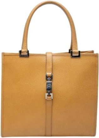 Gucci Pre-owned Jackie Handbag - Dames - Vintage Handtas - Bruin - ONE Size - Leer - Vintage