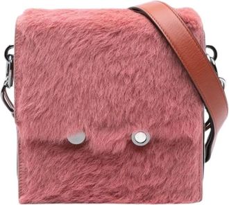 Marni Pre-owned Fur Crossbody Bag - Dames - Vintage Schoudertas - Roze - ONE Size - Leer - Vintage