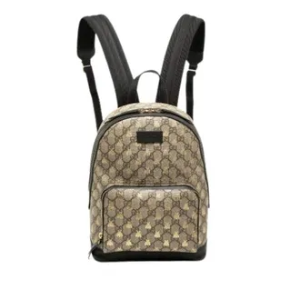 Gucci Pre-owned Backpacks, female, Beige, Size: ONE SIZE Pre-owned Canvas Backpack