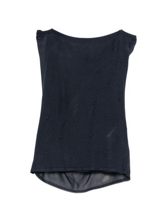 Jacquemus Dark Blue Spaghetti Strap Top