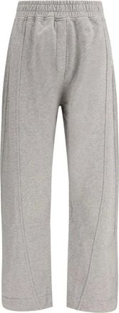 Ganni Dames, Broeken, Grijs, Maat: S Katoen