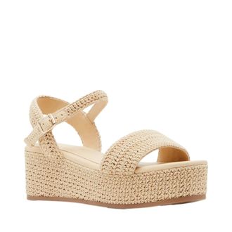 Madden Girl Julian-C Platform Natural Raffia JULI06J1NAT Womens