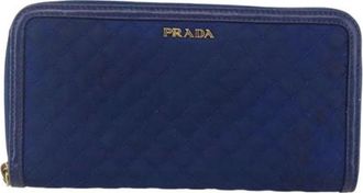 Prada Pre-owned Wallets, female, Blue, Size: ONE SIZE Pre-owned Vintage Wallet