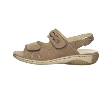 Waldl&auml;ufer Garda Sandaal - Dames - Schoenen - Beige - Maat: 35 1/2 EU Leer